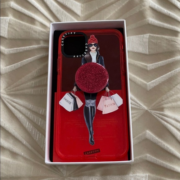 Casetify IPhone 11 ProMax impact case w/pop socket - Picture 4 of 4